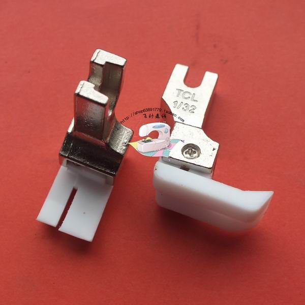 4PCS 산업 재봉틀 부품 노루발 TCL1/32 플라스틱 플랫 자동차 재봉틀 노루발 0.8mm